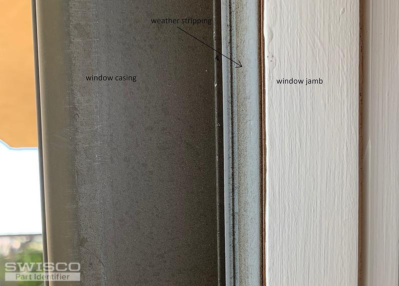 weather seal in window side jamb view