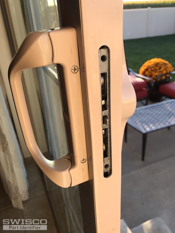 Milgard sliding door handle lock set