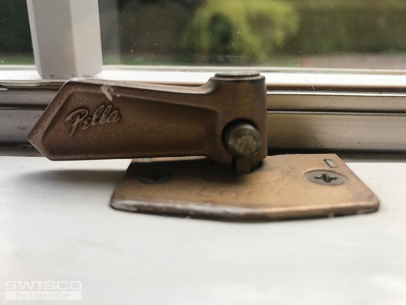 Pella double hung window push button window lock