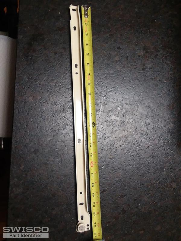 Right side cabinet member roller slide