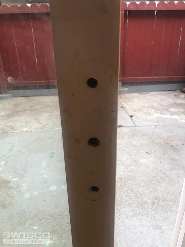 Sliding glass door handle with key (Milgard door Tuscany series I