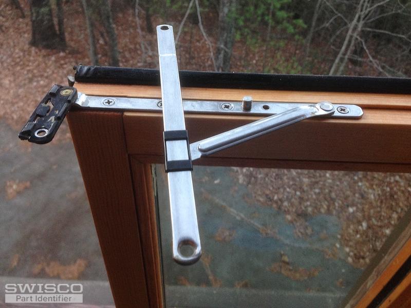 Swing out casement hinges for Lincoln sash window