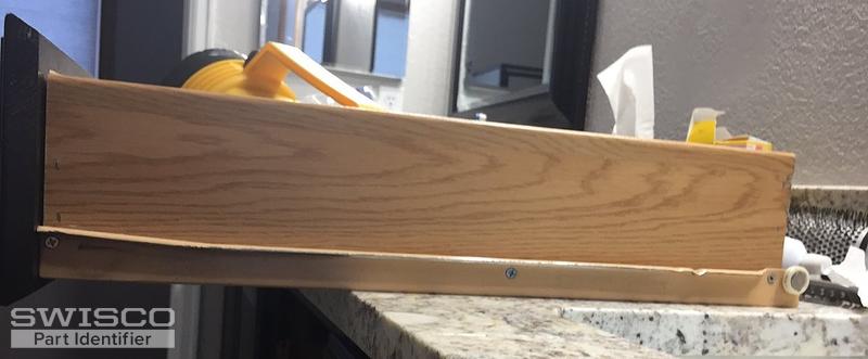 Unigrass 6600 20 inch drawer slide with 90 degree bend at the back