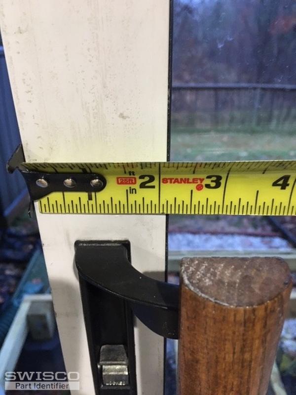 Replace sliding patio door handle with keyed lock