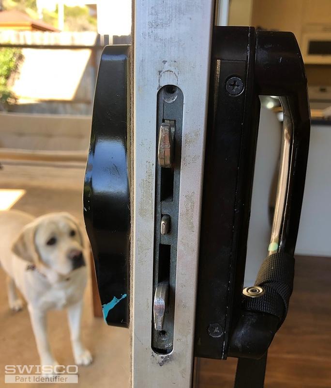 Broken sliding glass door handle