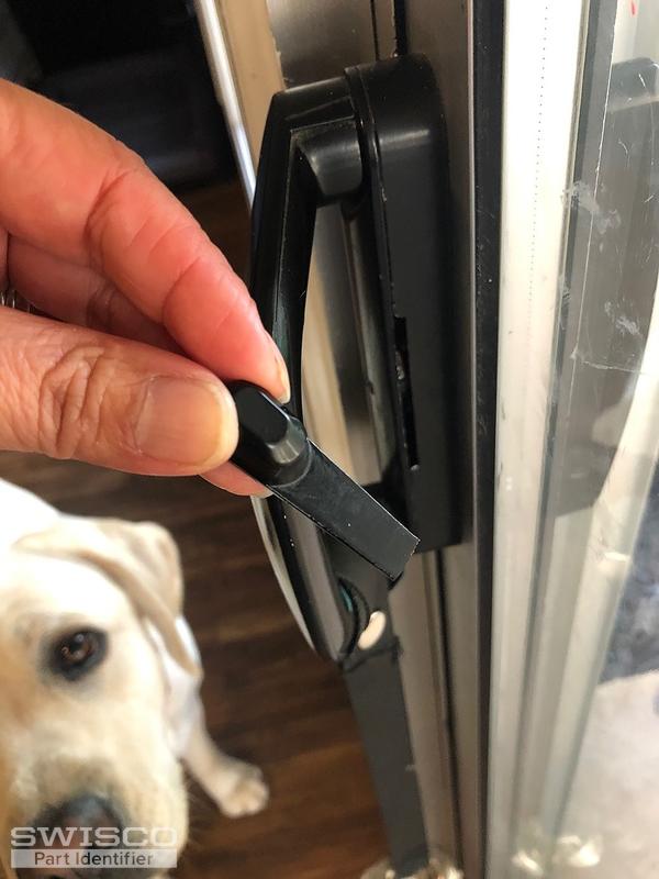 Broken sliding glass door handle