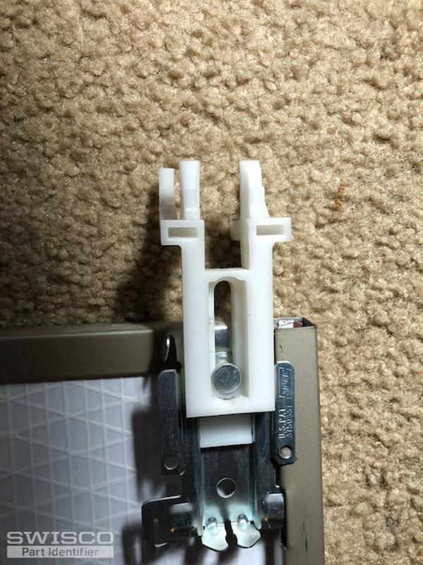 broken closet door piece