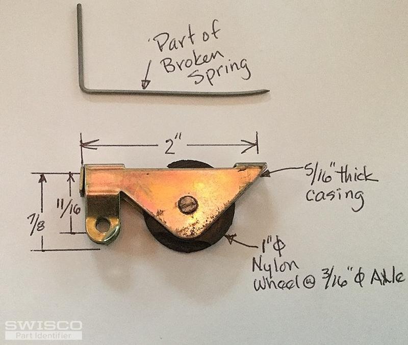 Sliding screen door wheel assembly replacement
