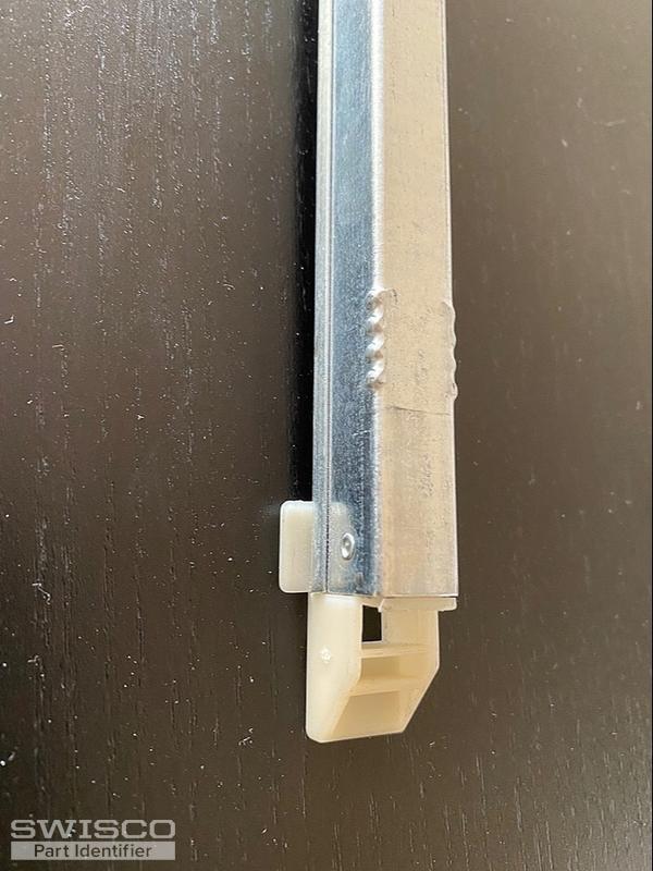 Mercer single hung window balance rod marked 32 6 EW CMC 10