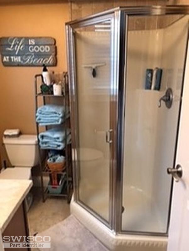 Rubber shower sweep replacement for Lasco Bathworks corner stall shower