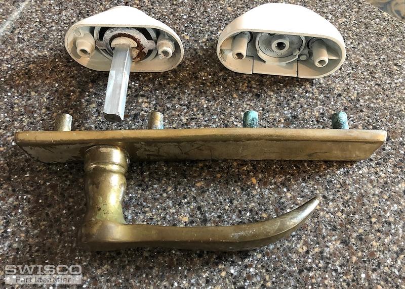 storm door lock handle set