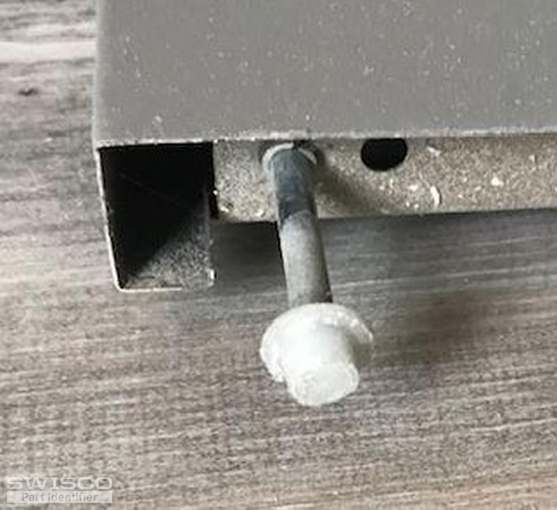 spring pin with plastic cap detail
