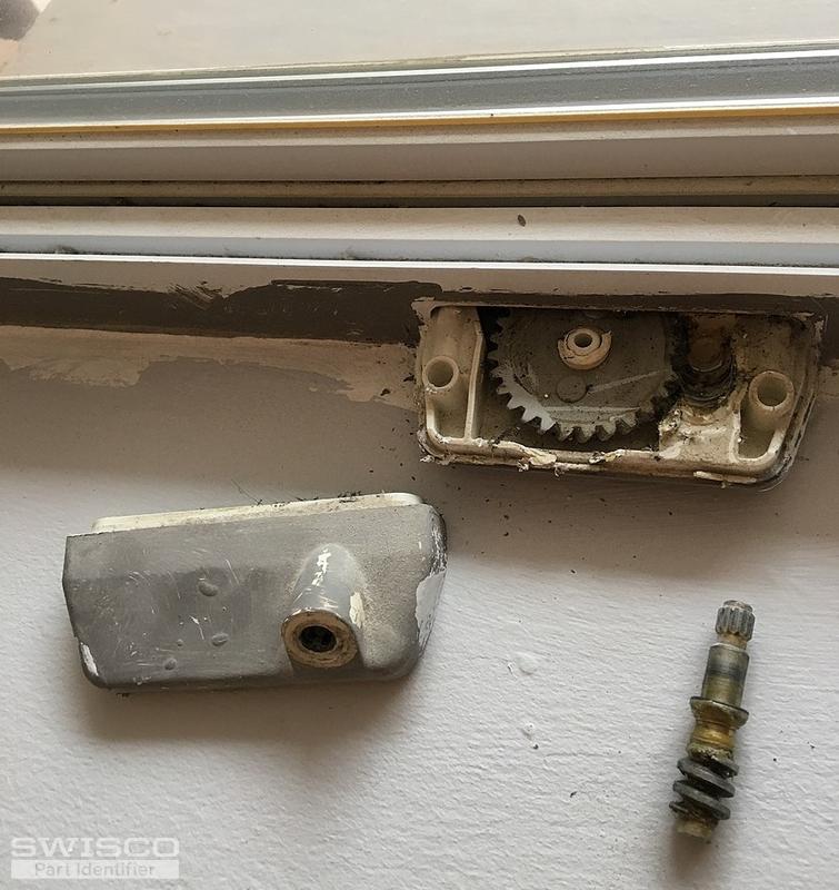 Window crank and operator (outside parts)