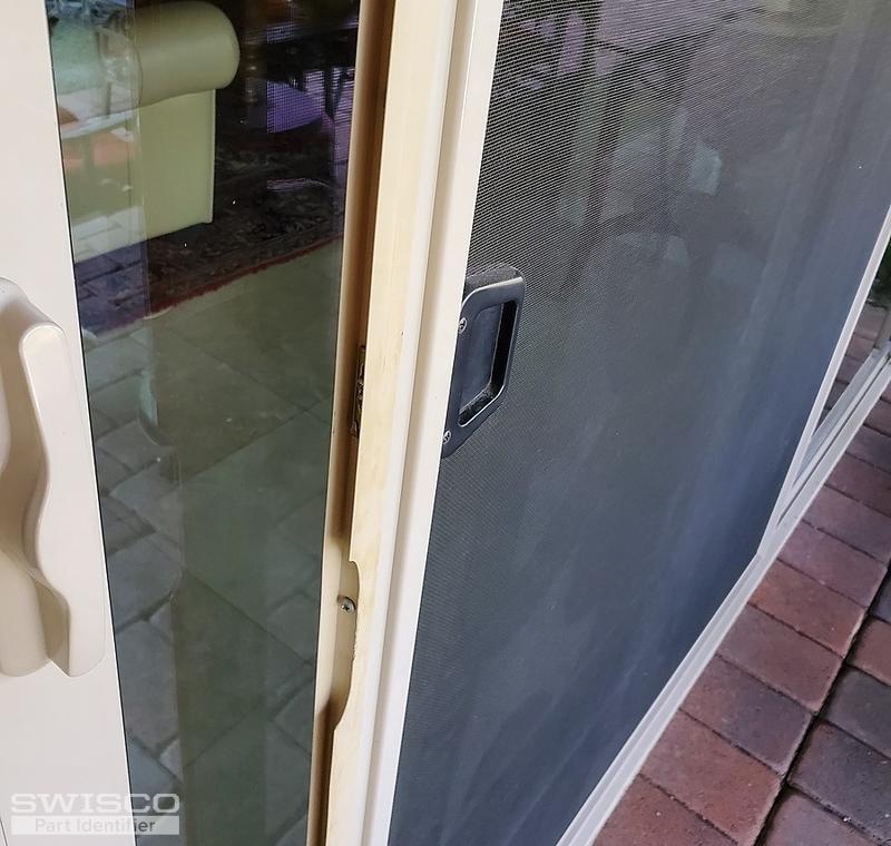 Plastic screen door guide