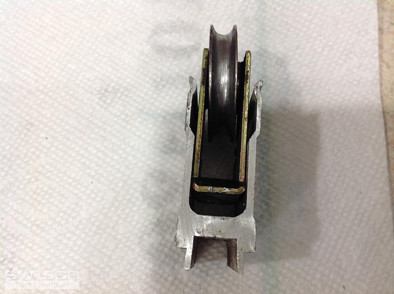 Lawson door sliding door roller assembly