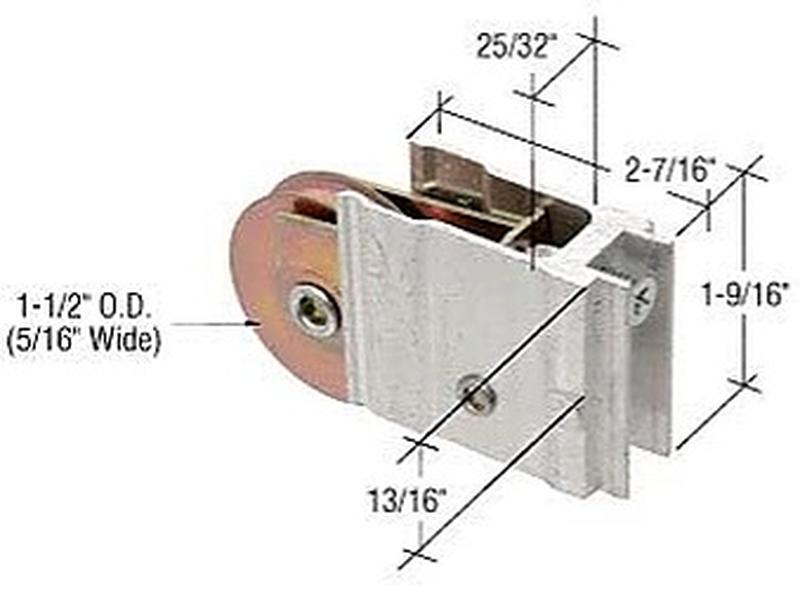 Lawson door sliding door roller assembly