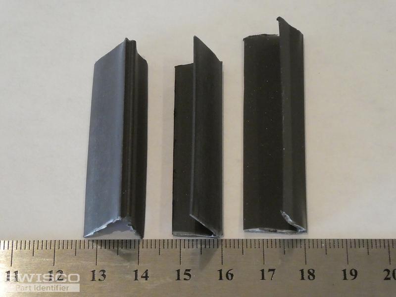 Snap in vinyl plastic exterior replacement glazing bead for PGT windows Snap In Vinyl Glazing Bead Replacement