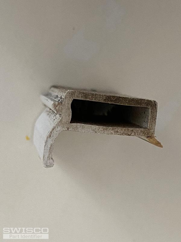 White vinyl glazing bead replacement