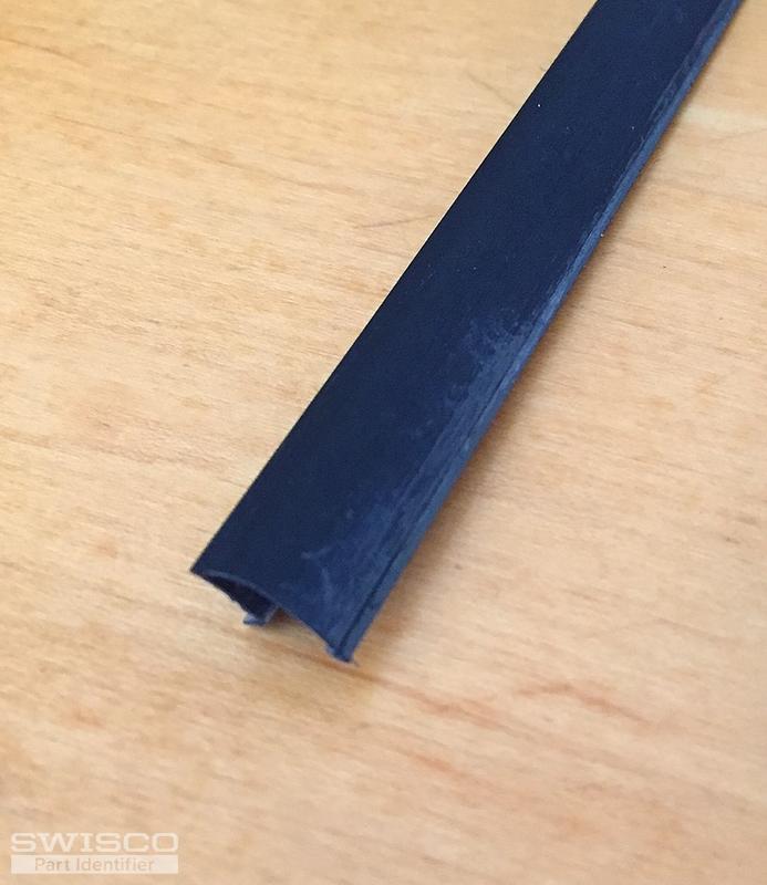 Rigid vinyl window glazing in black