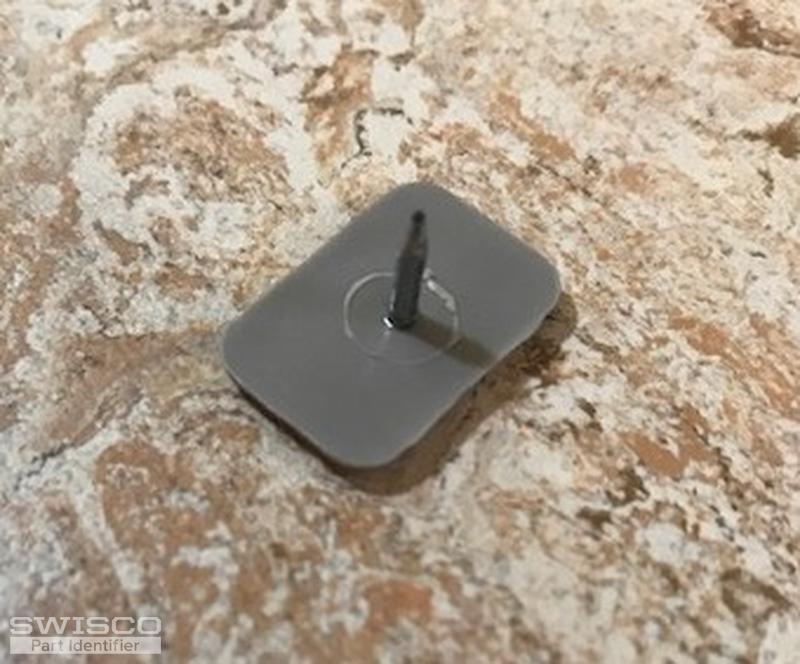 Gray rectangular drawer glide