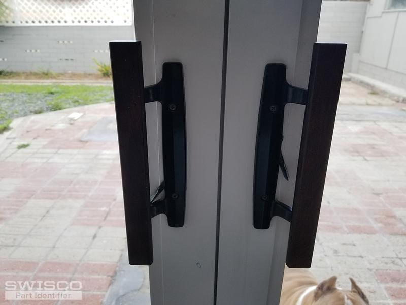 Double sliding glass door/ missing strike plate