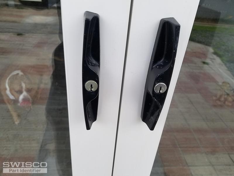 Double sliding glass door/ missing strike plate