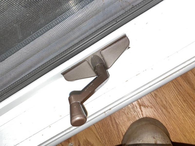 Stripped awning window crank