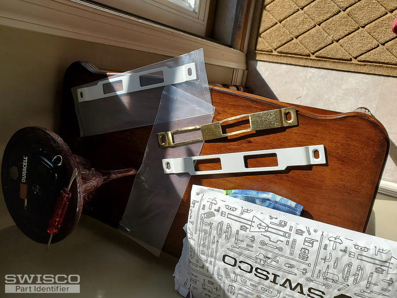 Larson storm door strike plate shorter than 40197