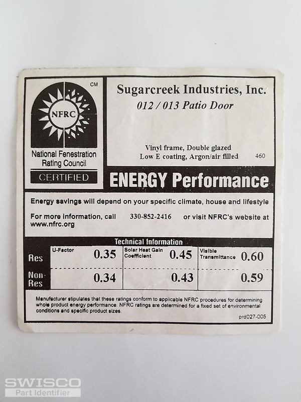 2020-04-26 Sugarcreek patio door - label side 2