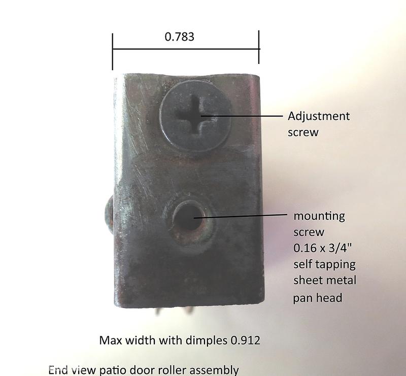Roller assembly end view cr