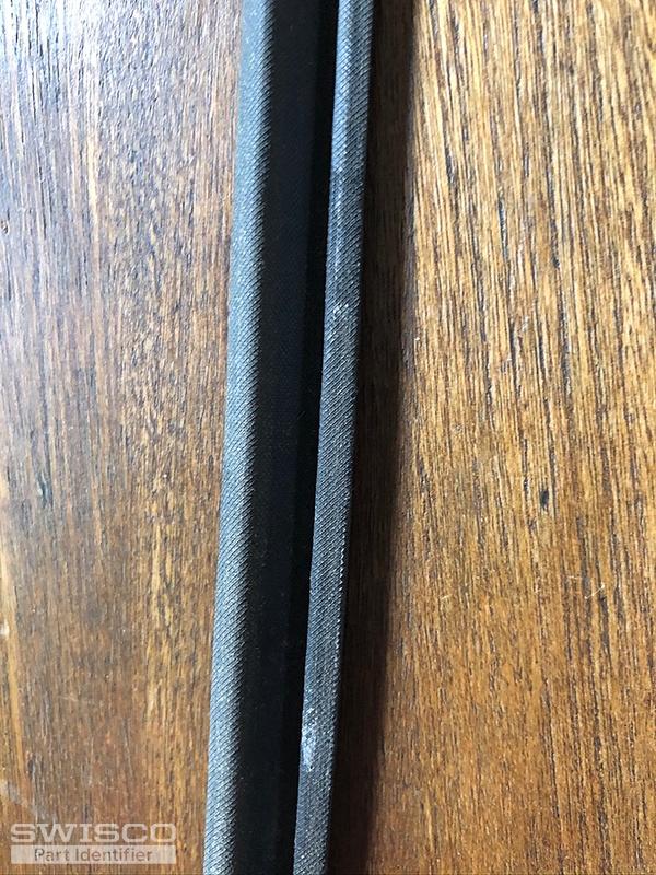 Lower window sash insulating gaskets.