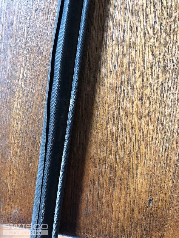 Lower window sash insulating gaskets.