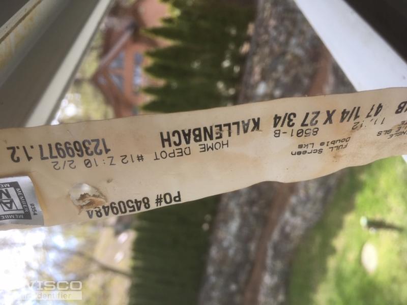 Window info - Home Depot - 1