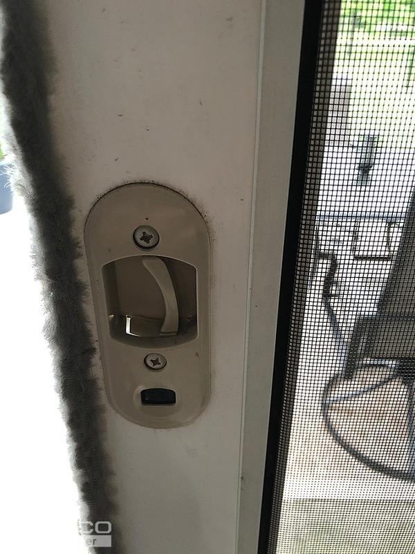 Latch for sliding screen door