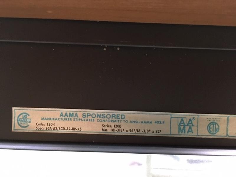 Patio Door Label