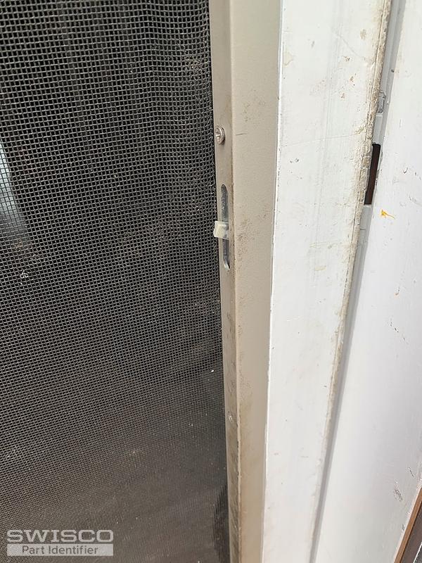 Replacement parts, screen door outside lock , white handle exterior