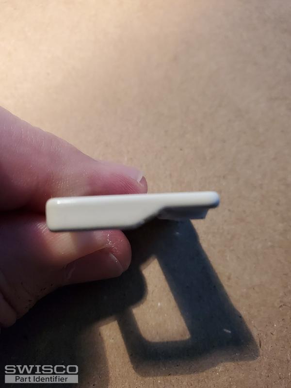 Window latch plate side view