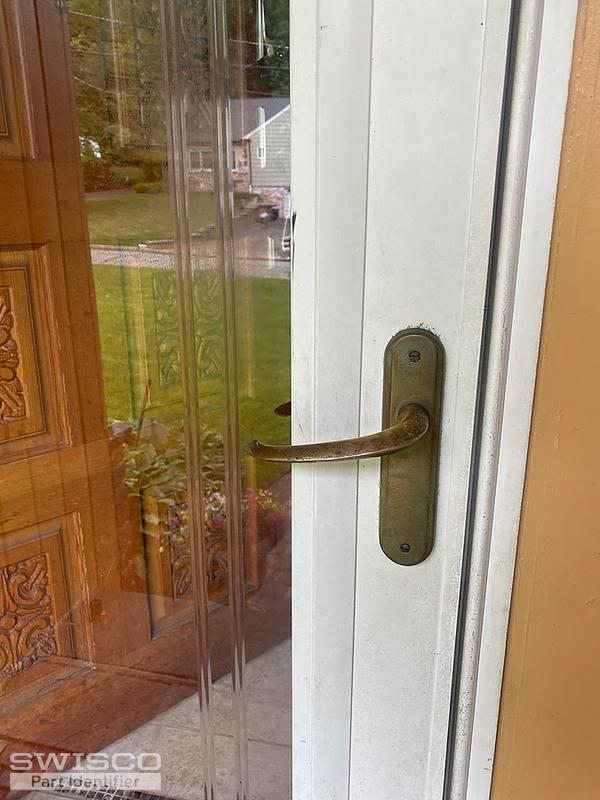 Replace storm door handle lock set