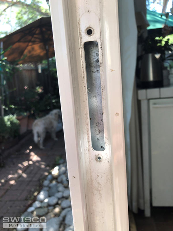 A-edge of door mortise area