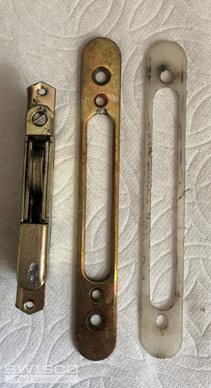 A- mortise next to face plate and spacer