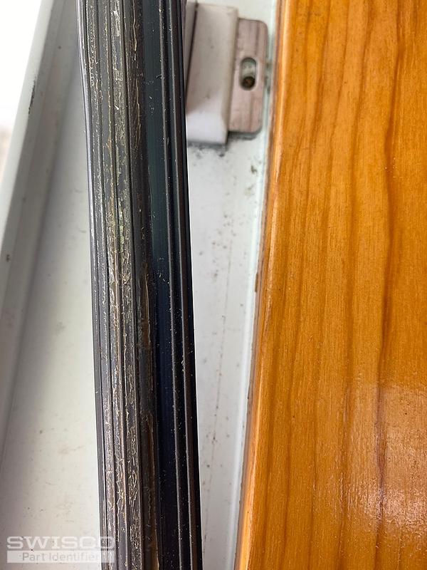 Pella sliding glass door weather stripping on frame and on the edge of