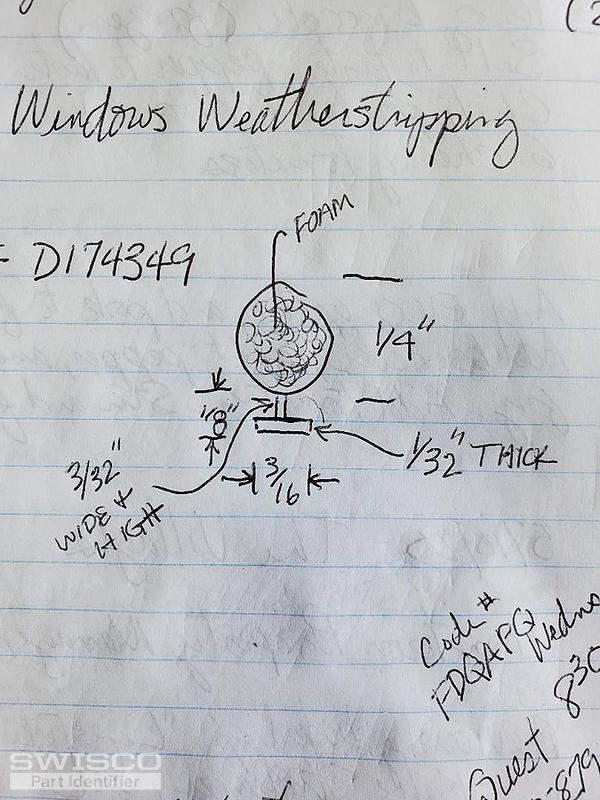 Weatherstripping diagram