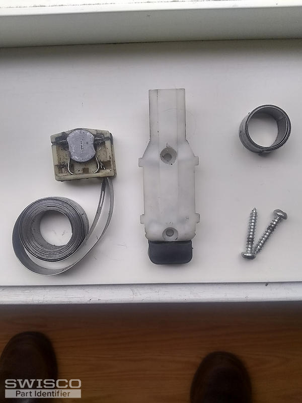 Back view with broken spring
