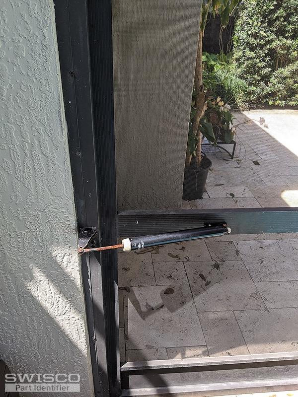Out swing screen door mechanisms