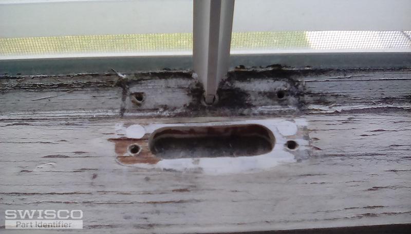 Place where sash lock will go