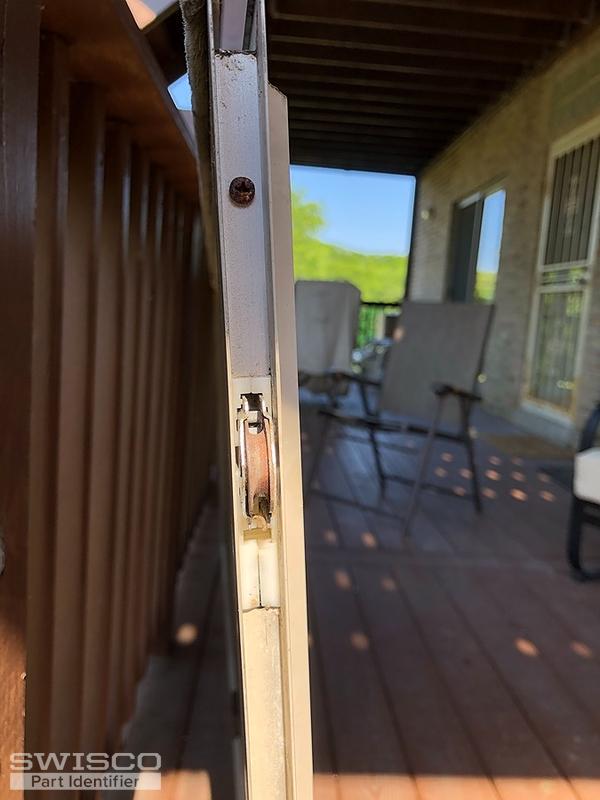 Screen door roller assemblies nylon adjustment screw on door frame