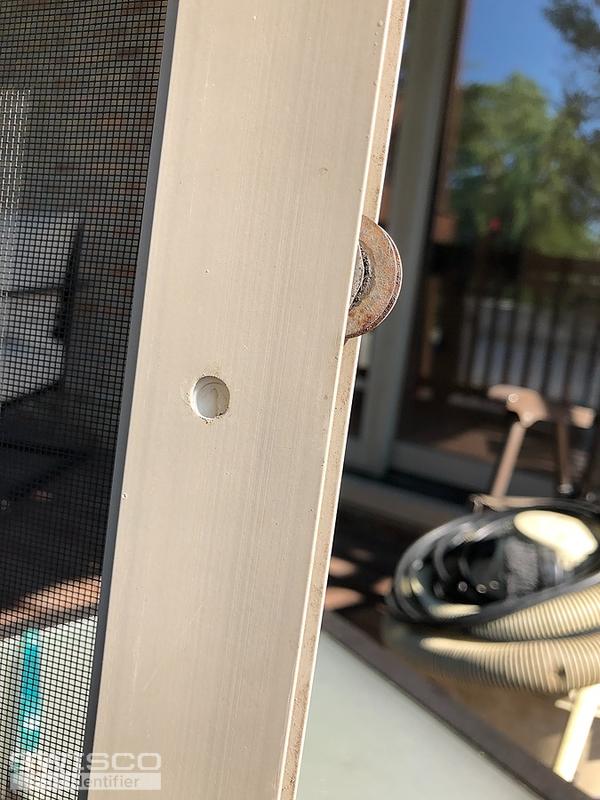 Screen door roller assemblies nylon adjustment screw on door frame