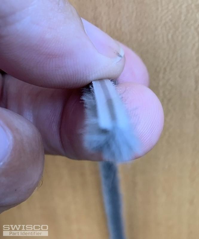 Slide in pile weatherstripping