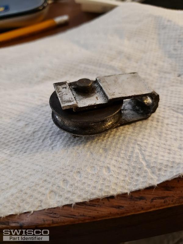 Old aluminum patio door rollers