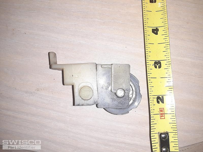 Old aluminum patio door